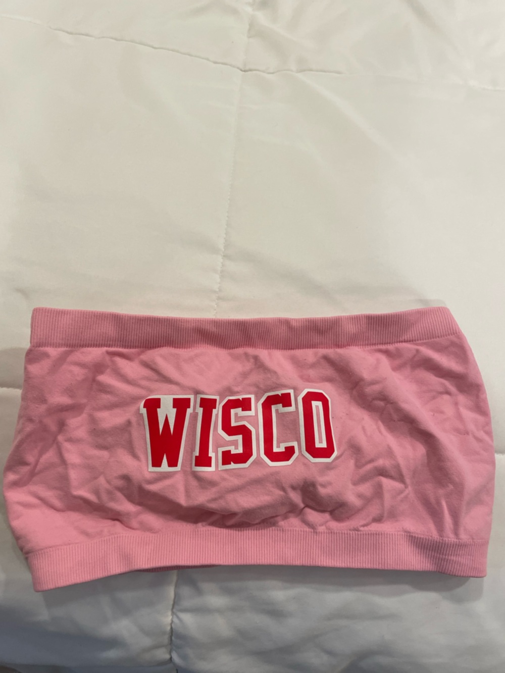 Wisco Pink Strapless Tube Top
